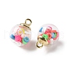 Glass Pendants FIND-Z083-01B-2