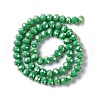 Electroplate Glass Beads Strands GLAA-F001-8x6mm-MAB-2