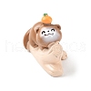 Resin Otter Sitting in Stump Figurines Ornament DJEW-E015-02D-2