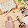 15 Yards Imitation Leather Braided Lace Ribbon WL-WH0003-02F-3