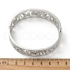 304 Stainless Steel Hinged Bangles with Polymer Clay Rhinestones for Women BJEW-Z080-06P-5