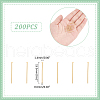 Unicraftale 200Pcs 304 Stainless Steel Flat Head Pins STAS-UN0058-92A-G-3