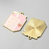 Alloy Enamel Pendants ENAM-CJC0010-31D-2