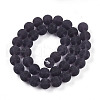 Transparent Glass Beads Strands GLAA-T032-T10mm-MD03-2