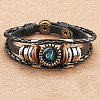 12 Constellations PU Leather Multi-strand Bracelets WGFD09F-05-1
