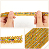WADORN 2 Cards 2 Colors Sparkle Polyester Ribbons OCOR-WR0001-32-3