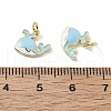 Brass Enamel Charms KK-Z114-17G-01-3
