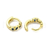 Brass Micro Pave Cubic Zirconia Hoop Earring EJEW-C088-31G-3