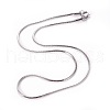 304 Stainless Steel Snake Chain Necklaces X-NJEW-F265-C-P-1