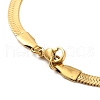 Ion Plating(IP) 304 Stainless Steel Herringbone Chain Necklace for Men Women NJEW-E076-04C-G-3
