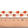 Brass Teardrop Link Chains CHC-N023-09B-G-3