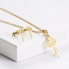 201 Stainless Steel Pendant Necklace & Stud Earring Sets FS-WGB816B-20-1