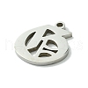 201 Stainless Steel Pendants STAS-B055-01P-G-2