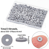 SUNNYCLUE Flat Round Handmade Polymer Clay Beads CLAY-SC0001-61-2