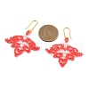 Glass Seed Bead Dangle Earrings EJEW-MZ00285-01-3