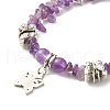 Mixed Stone Chip Beads Reiki Healing Multi-strand Bracelet BJEW-JB07052-M-7