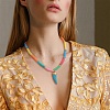 Handmade Polymer Clay Heishi Beads Pendant Necklaces X1-NJEW-JN02816-6