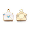 Alloy Enamel Pendants ENAM-S119-051B-1