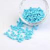 6/0 Opaque Colours Round Glass Seed Beads X-SEED-A010-4mm-43-1