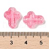 Transparent Spray Paint Glass Beads GLAA-Z011-04G-3