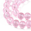 Baking Paint Transparent Glass Beads Strands DGLA-N006-8mm-01-3