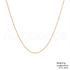 Gold Plated Stainless Steel  Cable Chain Necklaces BK0244-1-1