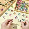 100Pcs Acrylic Alloy Pendants PALLOY-CJ00045-5