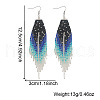 Ethnic Style Handmade Glass Seed Beads Arrow Dangle Earrings DN0413-4