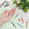 Flat Round with Tree of Life Alloy Keychain KEYC-AB00076-3