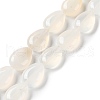Natural White Agate Beads Strands G-K357-A07-02-1