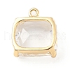 Brass with K9 Glass Pendants X-KK-C024-01KCG-2