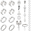 SUNNYCLUE DIY Charm Finger Ring Making Kit DIY-SC0023-60-1