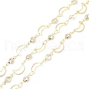 Brass & Cubic Zirconia Handmade Beaded Chains CHC-D029-33G-1