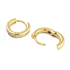 Ion Plating(IP) 304 Stainless Steel Micro Pave Clear Cubic Zirconia Huggie Hoop Earrings EJEW-C096-01C-G-2