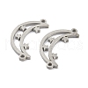 Tarnish Resistant 304 Stainless Steel Connector Charms STAS-P344-09P-2