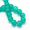 Baking Painted Imitation Jade Glass Round Bead Strands DGLA-Q021-8mm-07-2