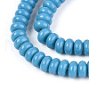 Opaque Spray Painted Glass Beads GLAA-ZX008-6mm-18V-3
