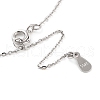 925 Sterling Silver with Shell Necklaces STER-Z009-14P-3
