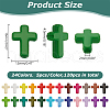 120Pcs 24 Colors Opaque Acrylic Beads SACR-LP0001-01-2