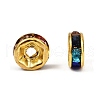 Brass Rhinestone Spacer Beads RB-A014-Z6mm-37G-5
