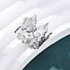 304 Stainless Steel Cuff Rings RJEW-D306-27P-03-5
