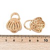 Brass Pendant Rhinestone Settings KK-G532-19G-3