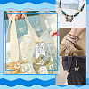 30Pcs 6 Style AB Color Plated Facted Glass Pendants PALLOY-AB00034-6