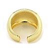 Brass Micro Pave Clear Cubic Zirconia Cuff Rings RJEW-L113-005G-3