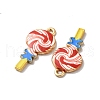 Alloy Enamel Pendants ENAM-D043-10G-3