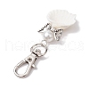 Angel Spiral Shell Pendant Decooration HJEW-JM01964-03-4