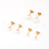 French Romantic 3 Pairs Round Stainless Steel Stud Earrings WZ4094-5