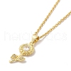 304 Stainless Steel Pendant Necklaces NJEW-U002-16G-02-1