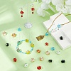 40pcs 8 colors Handmade Bumpy Lampwork Beads LAMP-HS0001-07-5