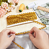 15 Yards Polyester Wavy Fringe Trim Ribbon SRIB-WH0011-207A-3